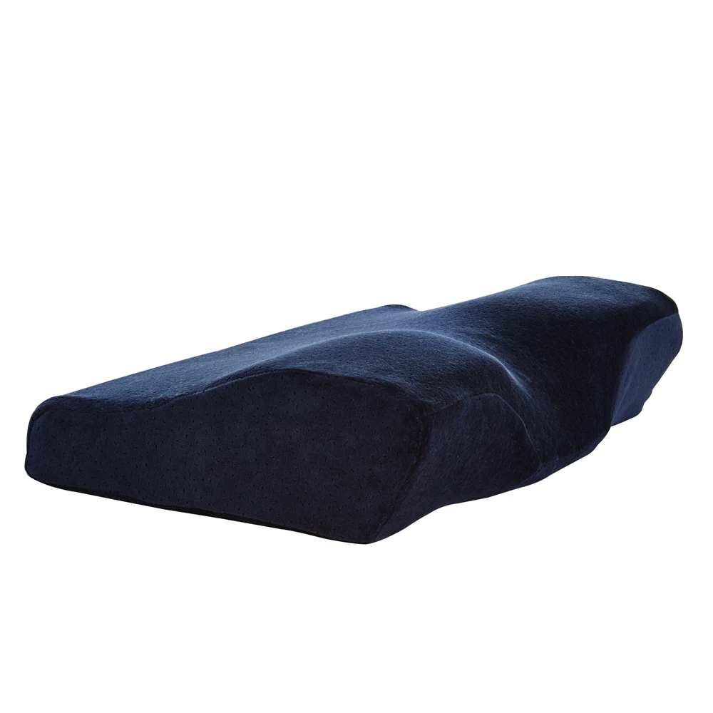 Memory Foam Cervical Pillow Butterfly Contour Design Orthopedic Gentle Pillows for Sleeping, Relieve Shoulder and Neck Pain - Цвет: Navy