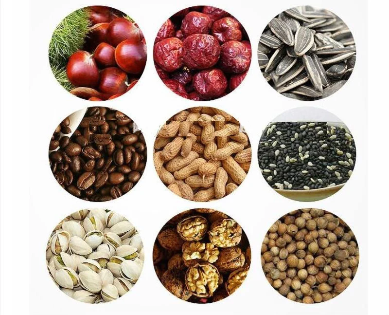 Stainless Steel Nut Roasting Machine Nuts Baking machine Chestnut Roaster Machine