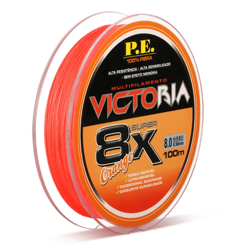 

2pcs/lot 100m Nylon Fishing Line 8-strand Fishing Line Main Line Linha Multifilament Fishing Line 10-79 Drag Power Fishing Gear