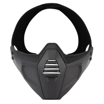 

0 Tactical Hunting Mask Airsoft Face Mask Shooting Wargames Camo Half Face Protective Lower Mask Paintball Protection Mask ZL07