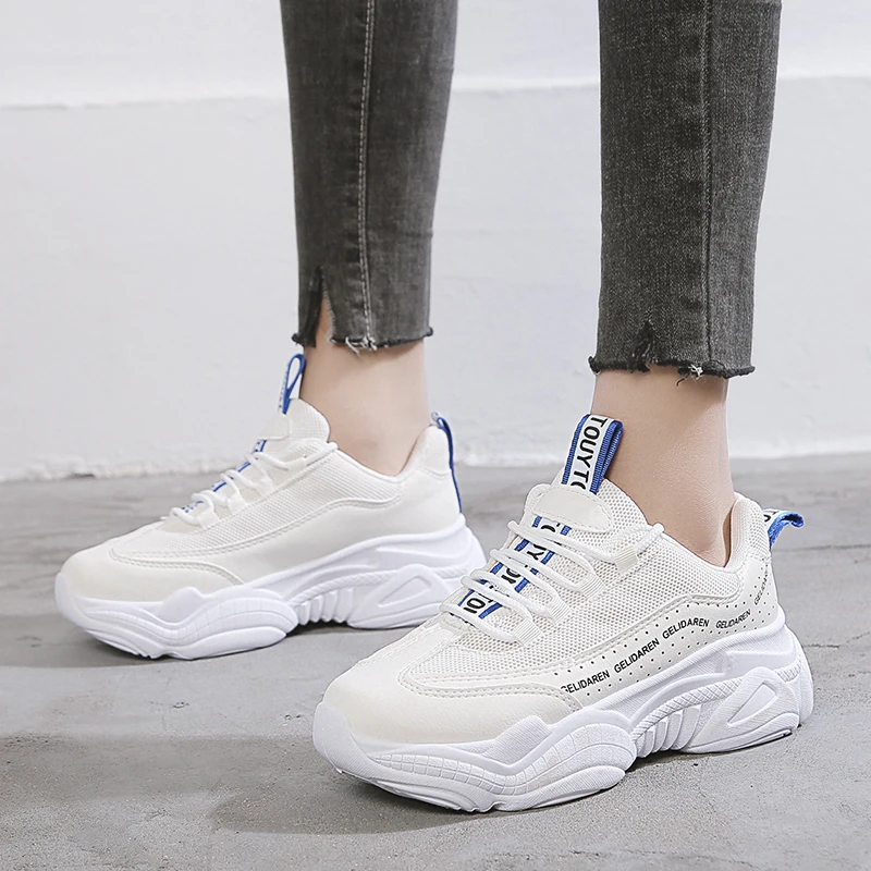 Size 35-40 New Flat Heels Vulcanized Shoes Woman Autumn Women's Casual Sport Sneakers Female Thick Bottom Walking Footwear