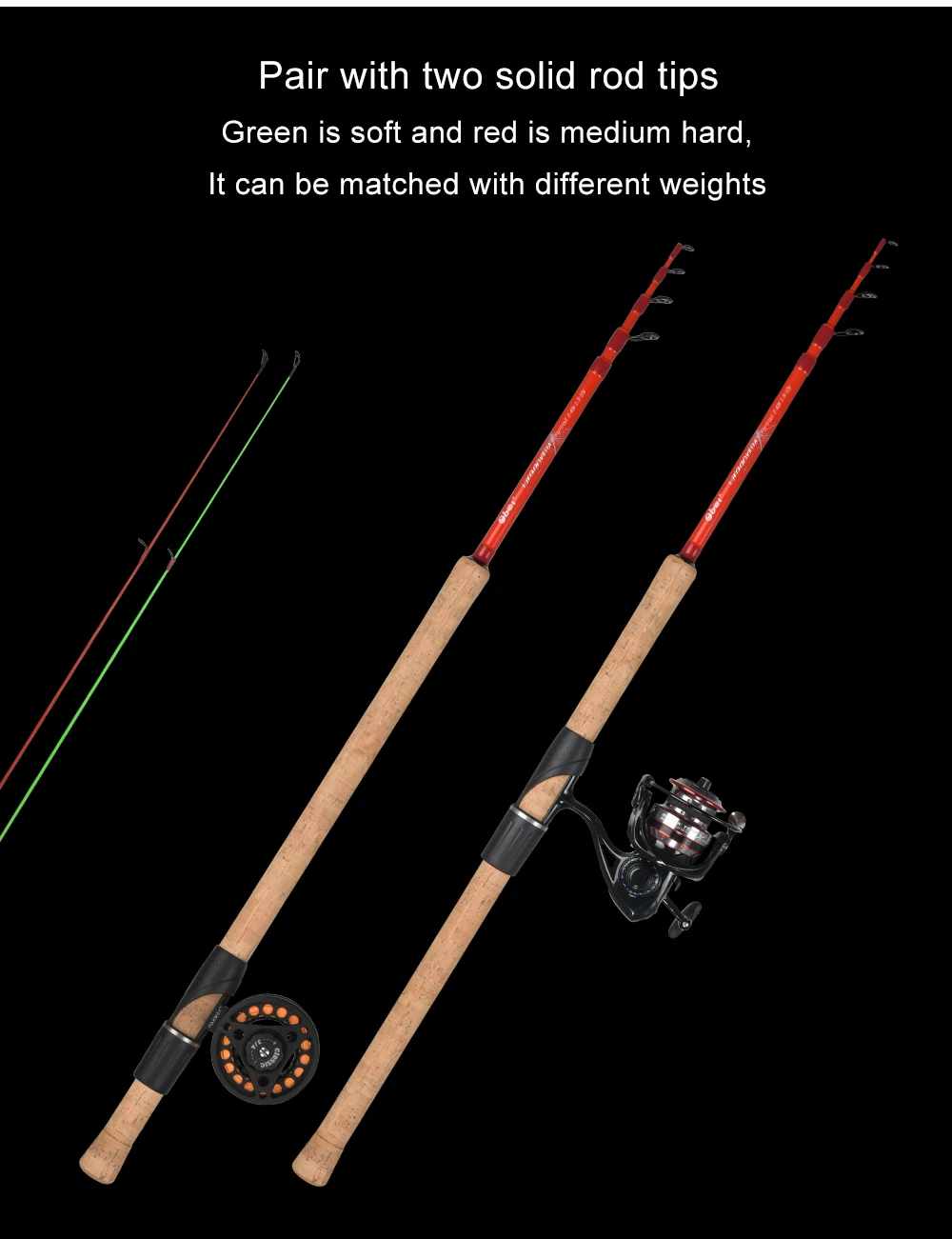 Vara de Pesca Haste de Fiação Haste de Fundição Obei Libélula Mosca Isca Vara Wt: 1.2-12g Canne Spinnng ul 7 Obei libélula mosca vara de pesca ul