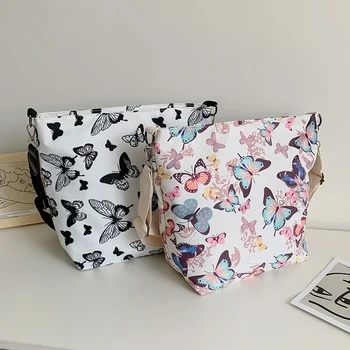 

Female Butterfly Big Capacity Shoulder Mummy Pouch Nylon Butterfly Messenger Bag Fashion Exquisite Shopping Bag