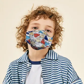 

New Children Mask With Breath Design Replaceable Filter Anti Dust Mouth Mask PM2.5 Respirator Kids Face Mask J