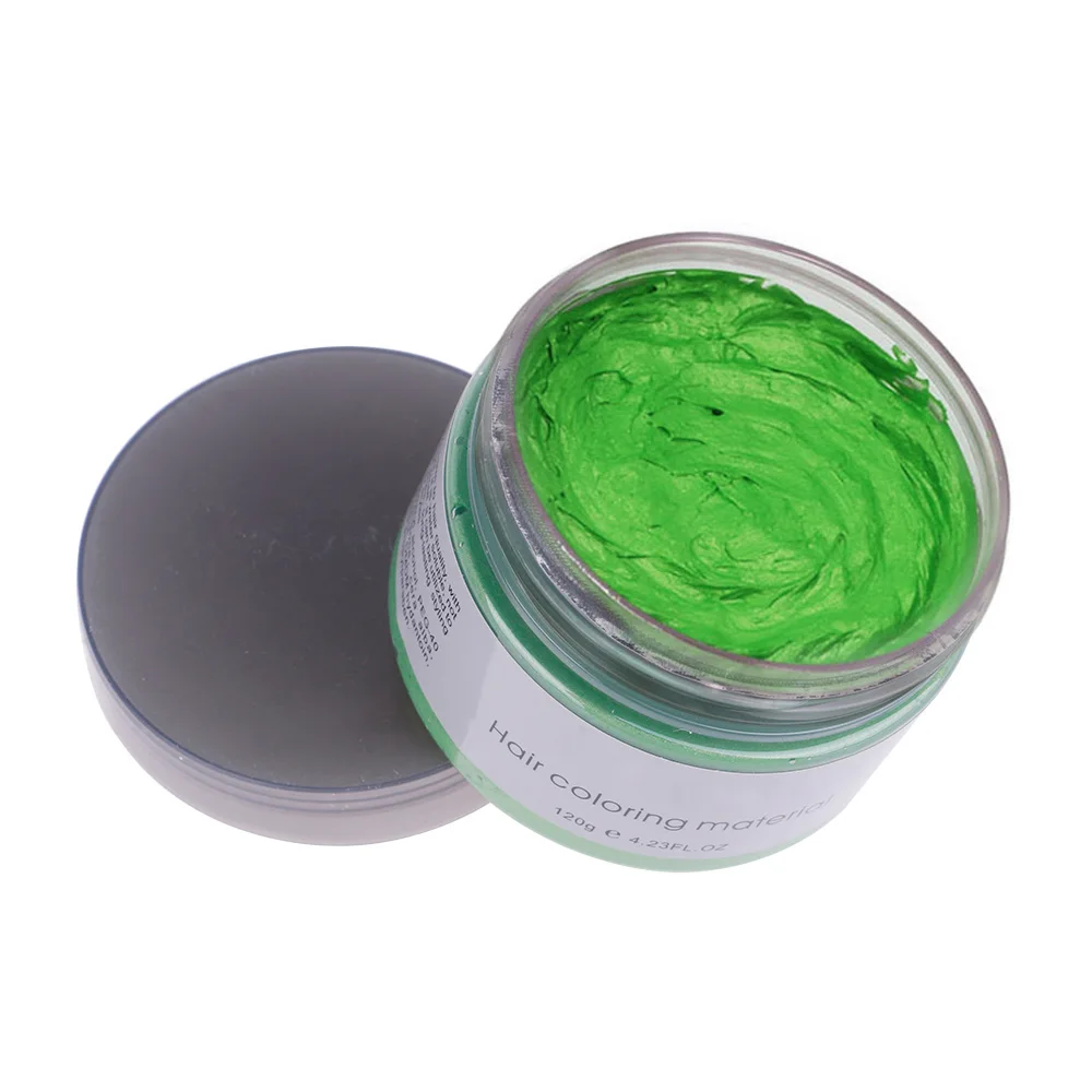 Краска для волос воск временный крем Mofajang для мужчин/женщин одноразовые DIY - Цвет: Зеленый