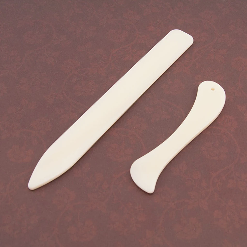 Leather Craft Tools 2pcs/Set Bone Folder For Leather Scoring Folding Creasing Edges Paper Handmade Sewing Accessories
