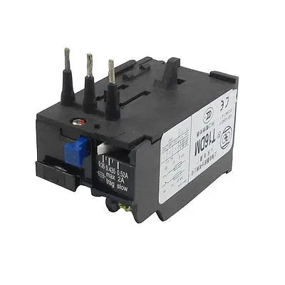 

T16DM 3 Pole 0.35A-0.52A Current Range Motor Thermal Overload Relay 1NO 1NC