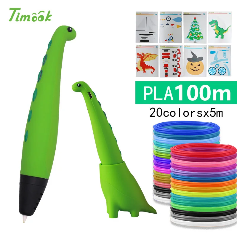 myriwell 3d pen зд ручка с 200 миллиметровой нитью ABS и свободной пластиковой ручкой 3