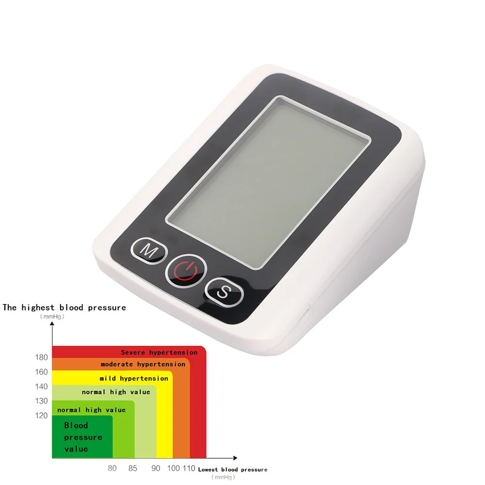 Beurha Automatic Voice House Health Care Digital Lcd Upper Arm Blood Pressure Monitor Heart Beat Automatic Meter Machine KWL-016