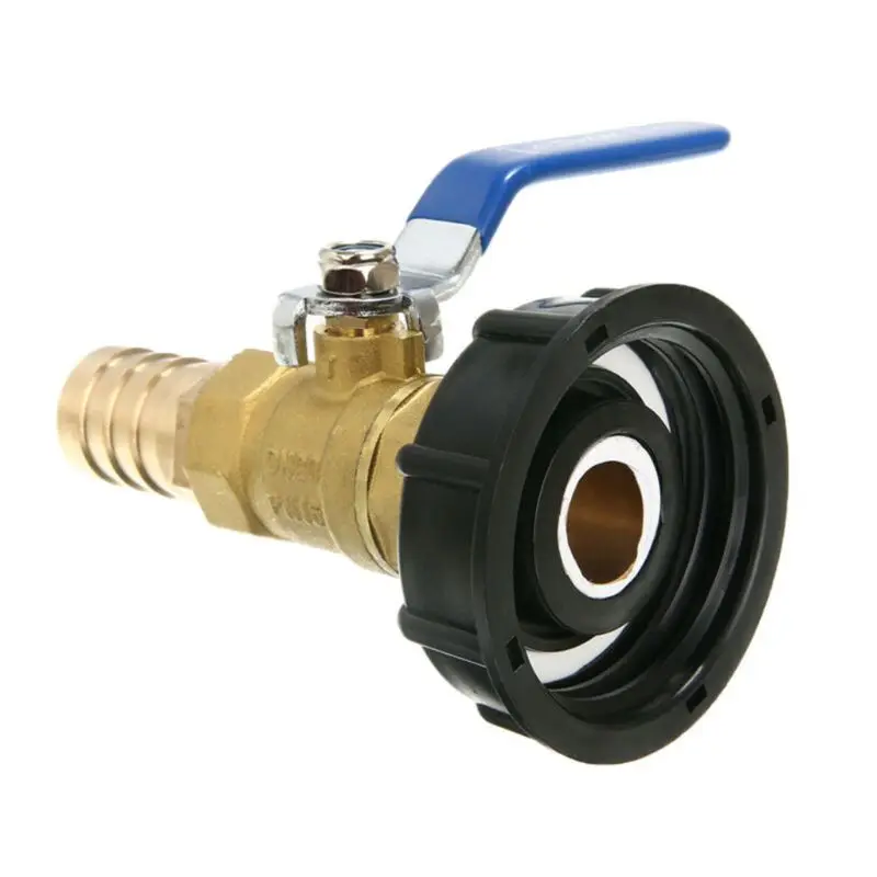 IBC Water Tank Adapter 1" Coarse Thread S60X6 Connector Water Butt Fitting Hose tank Full Flow Barb Oil Fuel For Garden Irrigati