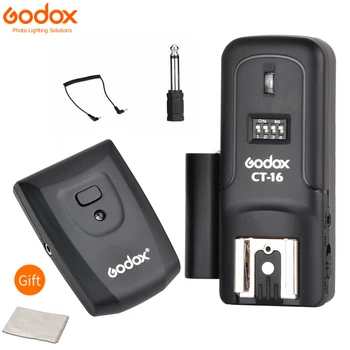 

Godox CT-16 16 CT16 Channels Wireless Radio Flash Trigger Transmitter + Receiver CTR-16 Set for Canon Nikon Pentax Studio Flash