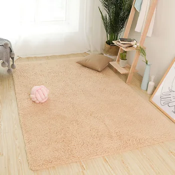 

Nordic carpet, bedroom, living room, floor, mattress, bed blanket, coffee table, floating window, thick cashmere.