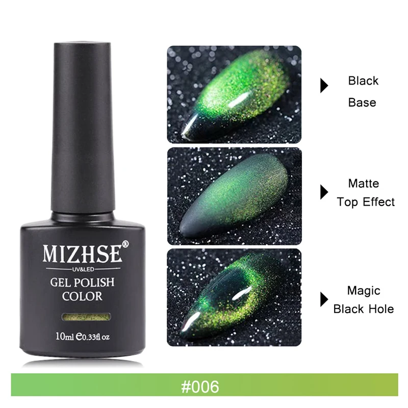 MIZHSE 9D Cat Eye Nail Gel Polish Chameleon Magnetic UV Gel Soak Off UV Nail Art Gel Newest Strong Magnet Stick For Cay Eye Gel - Цвет: MD-9DMY006