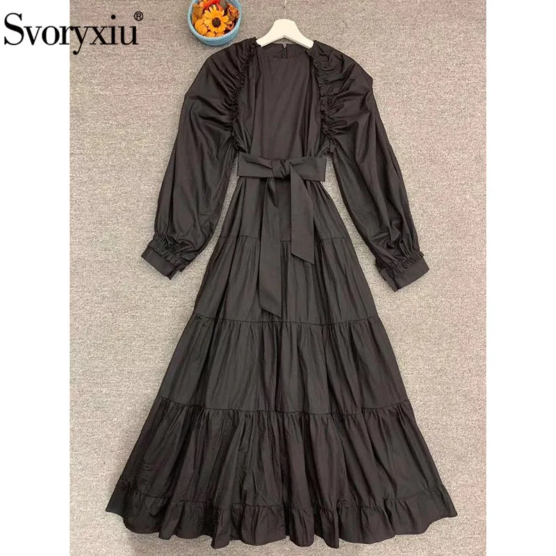 Svoryxiu 2020 Runway Autumn Winter Vintage Long