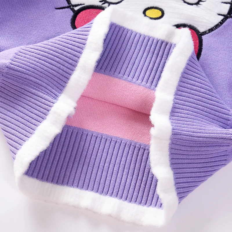 

Cat Pullover Kids' Sweater 2019 Autumn And Winter New Style Childrenswear Long Sleeve Crew Neck Sweater Girls Fine Sweater
