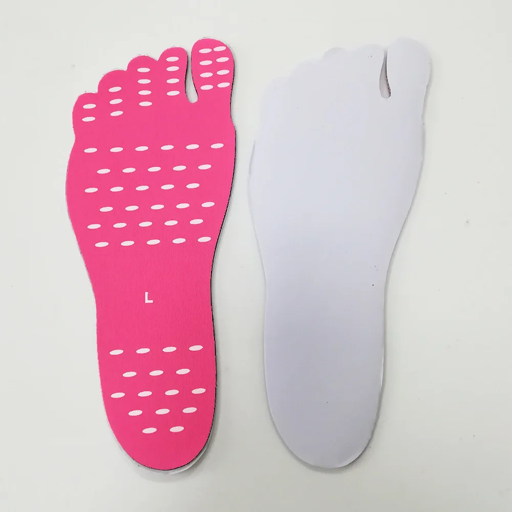 Пляжные невидимые Нескользящие наклейки для ног обувь на липкой подошве Водонепроницаемый гипоаллергенный клей Уход за ногами сандалии