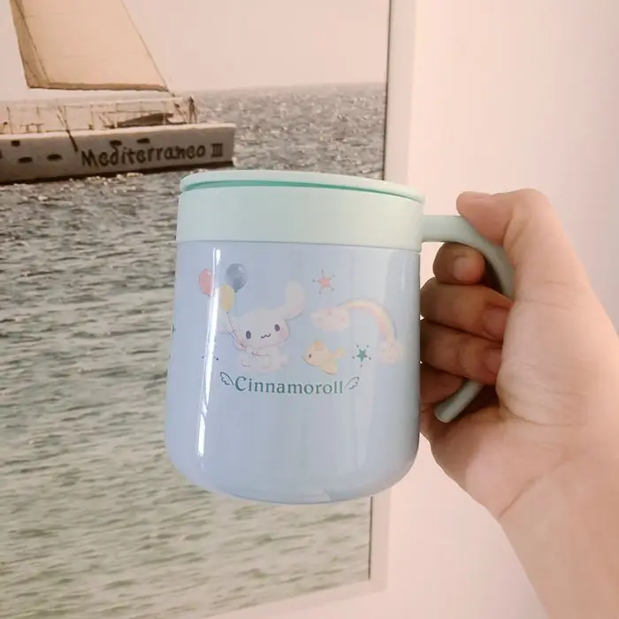 300 мл Термос с рисунком из мультфильма My Melody Little, две звезды, Cinnamoroll, пудинг, собачка, милая портативная вакуумная фляжка из нержавеющей стали, чайная кружка