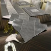 European Table Runner Flannel Diamond Silver Rhinestones Table Runner Cushion Cover Table Mat wedding decoration accessories 5