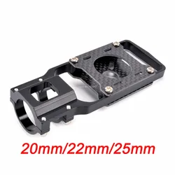 Enhanced Quadcopter Frame Kit with Carbon Tube and Aluminium Alloy Motor Mount (22 mm red)