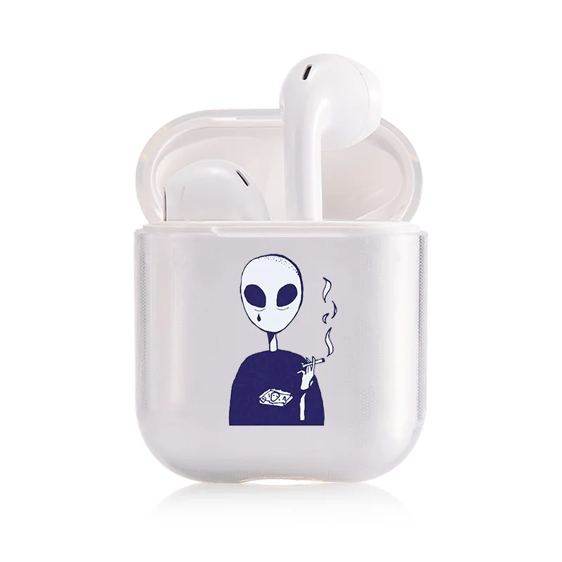 Чехол для AirPods 2 1, чехол, Coque, беспроводные Bluetooth наушники, прозрачный силиконовый мягкий чехол на Air Pods, Apple Funda Capa - Цвет: I202912