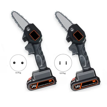 

ABSF Mini Chainsaw 24V Cordless Electric Portable Chainsaw Brushless Motor Pruning Shears Chainsaw for Wood Cutting