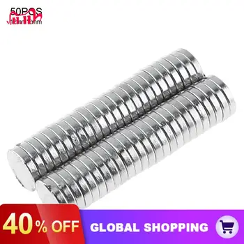

50pcs 12 x 2mm Mini Strong Magnetite Earth Neodymium Magnets with Round Disc Type and Earth Magnet for Home /Office /Laboratory