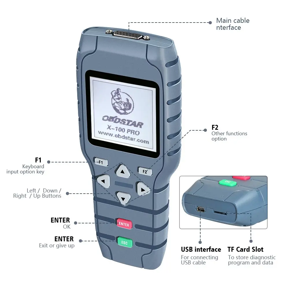 OBDSTAR X100 pro C+ D+ E автоматический ключ программист IMMO+ одометр+ OBD x100 pros с eeprom в качестве подарка коррекция одометра инструмент регулировки ODO