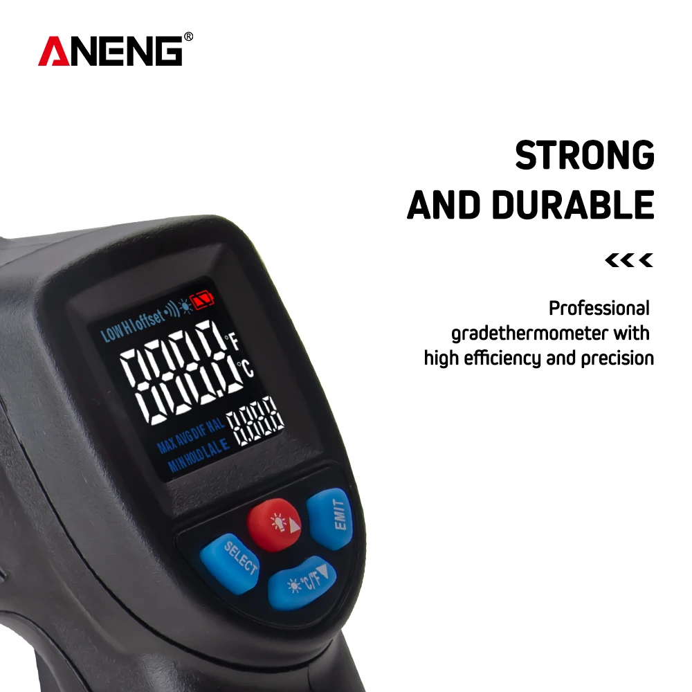ANENG GM550B+ цифровой инфракрасный термометр гигрометр Метеостанция измеритель температуры измеритель влажности лазерный термометр