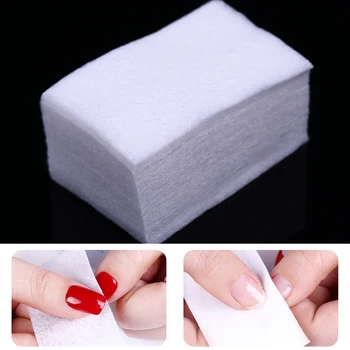 

500PCS/Lot Nail Polish Remover Cotton Wipes Bath Manicuring Gel Remover Pads Lint-Free Wipes 100% Cotton Nail Art Cleaner Tools