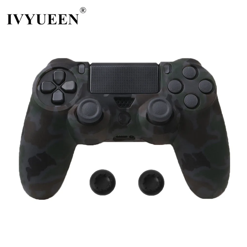 IVYUEEN 10 шт. силиконовый защитный чехол для sony playstation 4 PS4 DS4 Pro тонкий беспроводной контроллер Крышка Аксессуары для игр