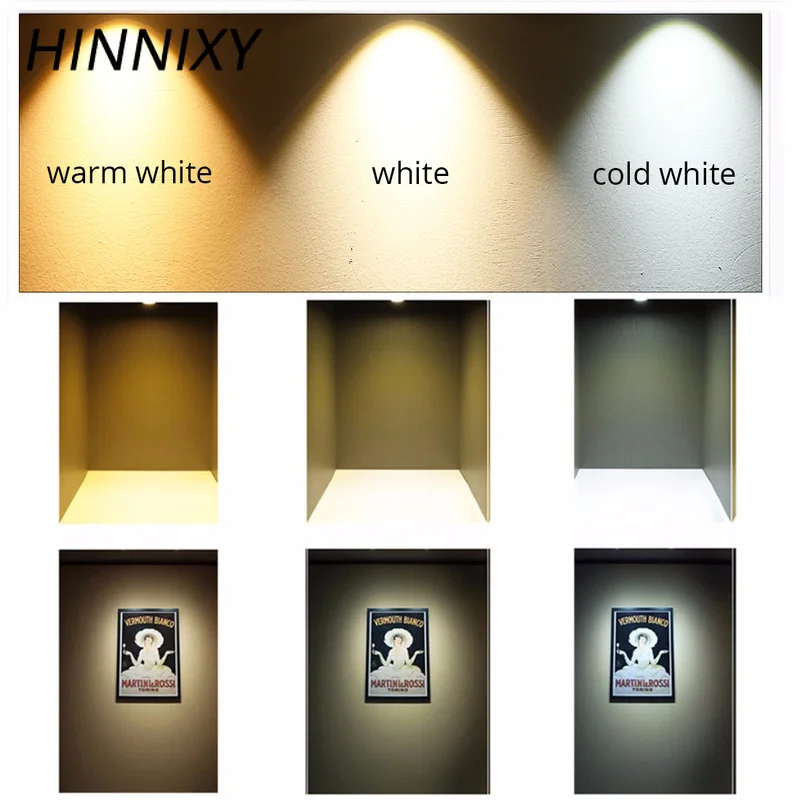 Светодиодный мини светильник Hinnixy IP65 водонепроницаемый точечный для шкафа 12 в
