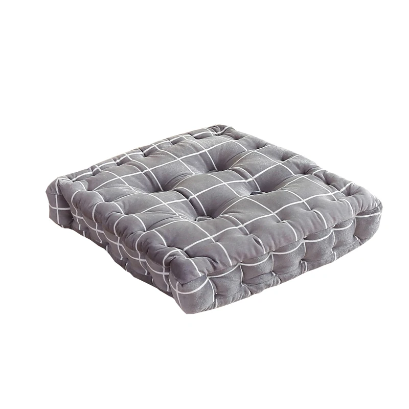 Color H Круглая подушка Pouf татами напольные подушки квадратное сиденье Подушка японские татами подушка 45x45 - Цвет: Color H