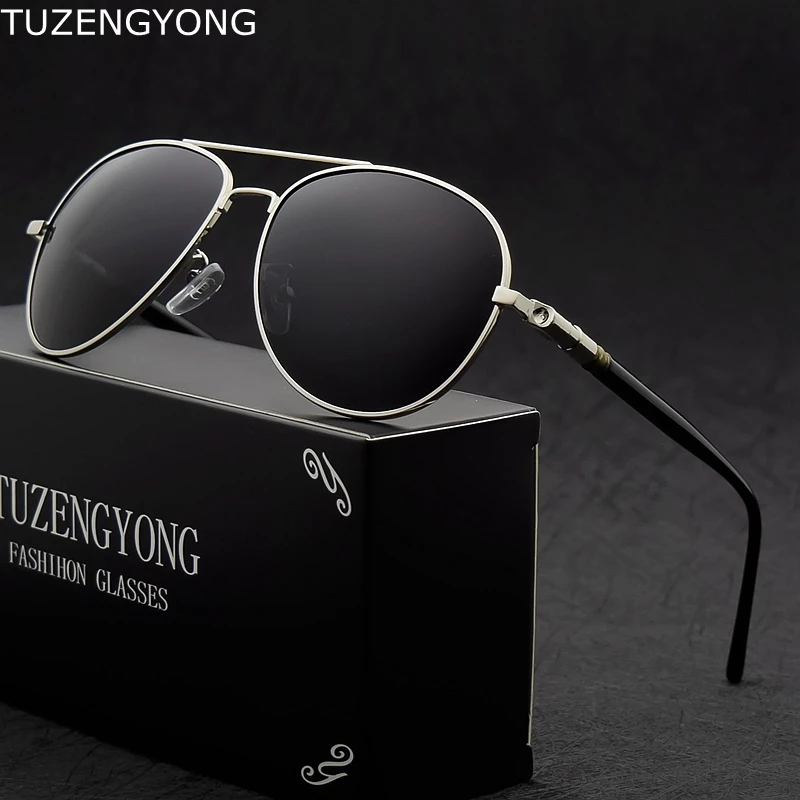 

TUZENGYONG Polarized Sunglasses for Men Pilot Sunglasses Men for Driving Fashion Brand Coating mirror Sun Glasses Women Oculos