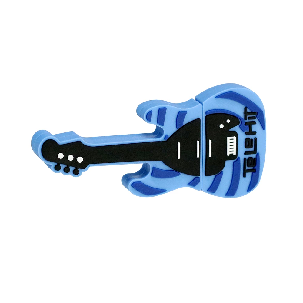USB флеш-накопитель с героями мультфильмов, синяя гитара, 4 ГБ, 8 ГБ, 16 ГБ, 32 ГБ, 64 ГБ, 128 ГБ, 256 ГБ, флеш-накопитель, флешка, u-диск, подарки для детей