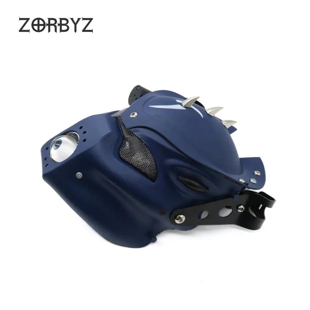 ZORBYZ 28 43 мм Универсальный головной свет мотоцикла СИД синий череп фара вилка