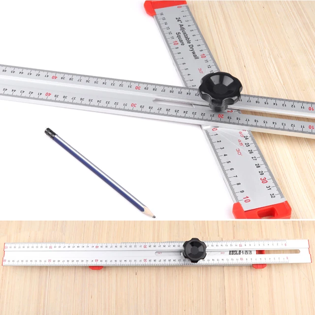 Angle Ruler Woodworking Scribe Drawing Marking Gauge 60CM Precision Measuring