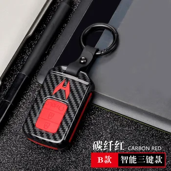 Caso Della Copertura di Chiave dell'automobile Di Vibrazione Adatto Per Honda Civic HR-V CR-V Accord Jade Crider Odyssey 2015- 2018 A Distanza di Protezione in fibra di carbonio - Caso Della Copertura di Chiave dell automobile Di Vibrazione Adatto Per Honda Civic HR V