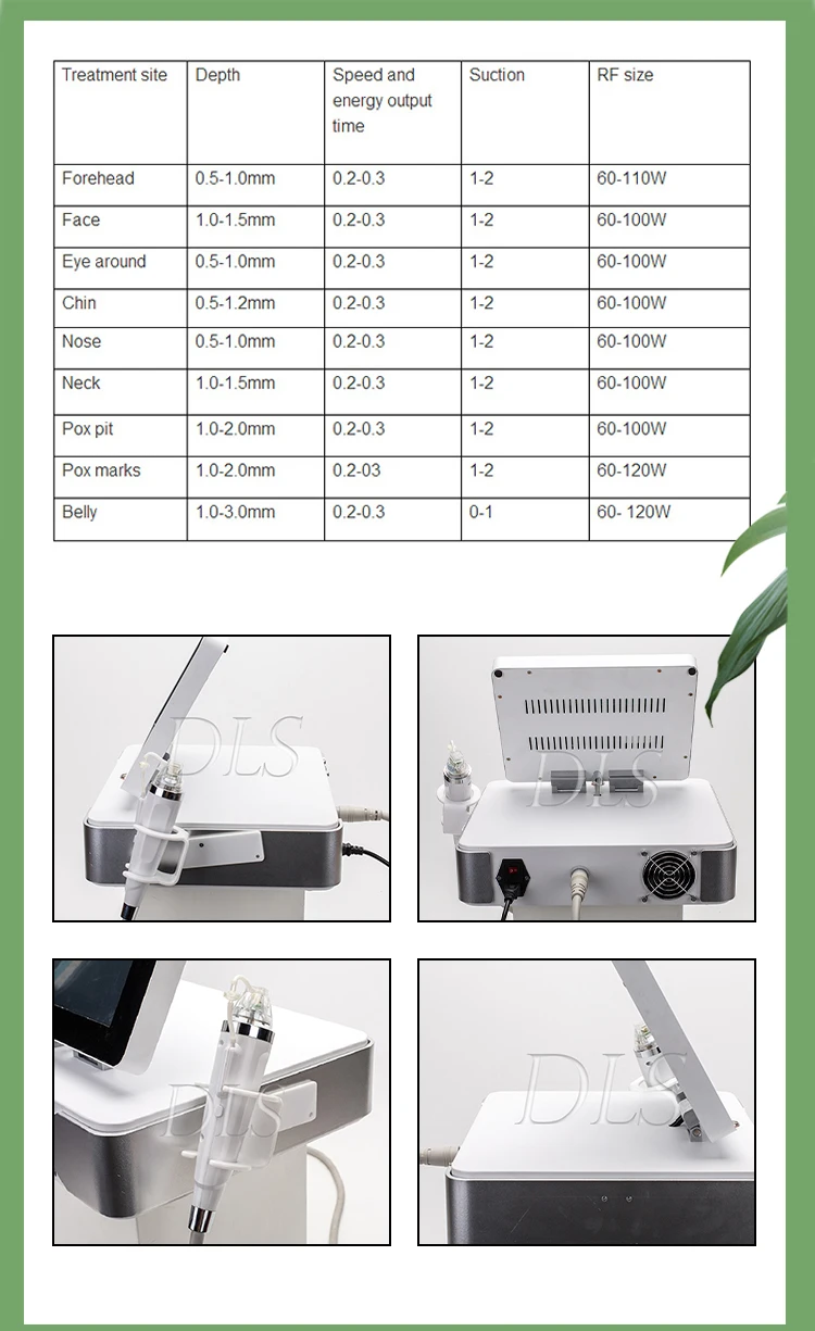 Portable Fractional RF Microneedling Machine Acne Treatment Face Lifting Skin Rejuvenation Beauty Equipment rework station