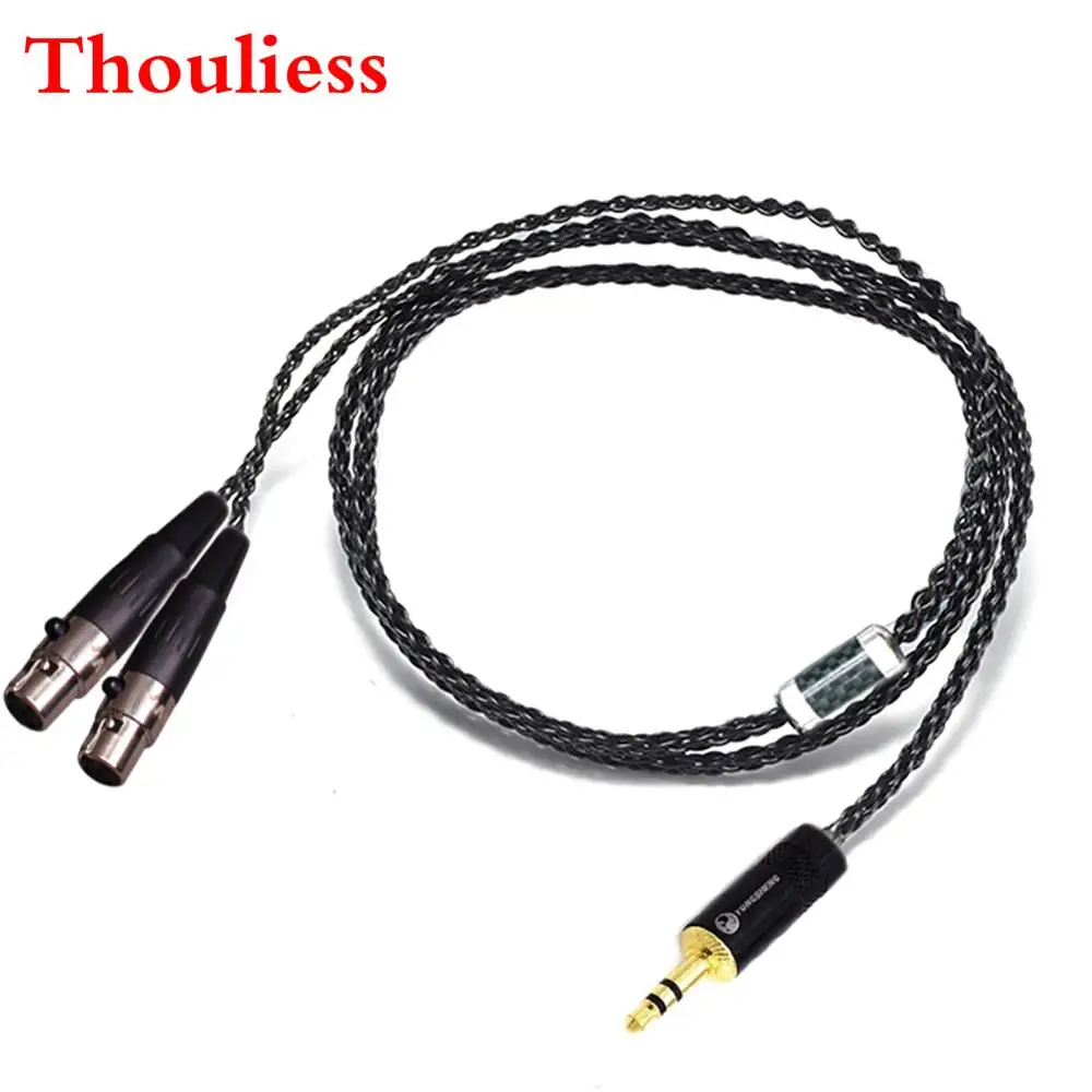 Thouliess HIFI Black Silver Plated Headphone Replacement Upgrade Cable for Audeze LCD 3 LCD3 LCD 2 LCD2 LCD 4 Headphones