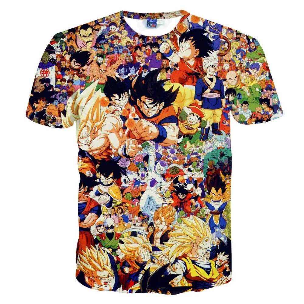 Летняя новинка модная футболка Dragon Ball Z Son Goku Мужская/Женская 2019 повседневная