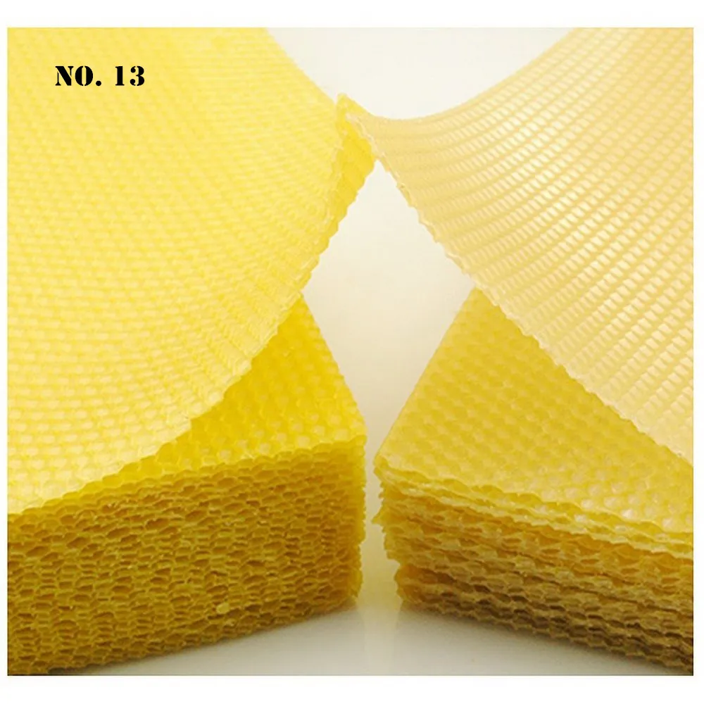 10 Stück Bienenwachs Flockenblatt Imkerei Nest Basis Honeycomb Frames Foundation 