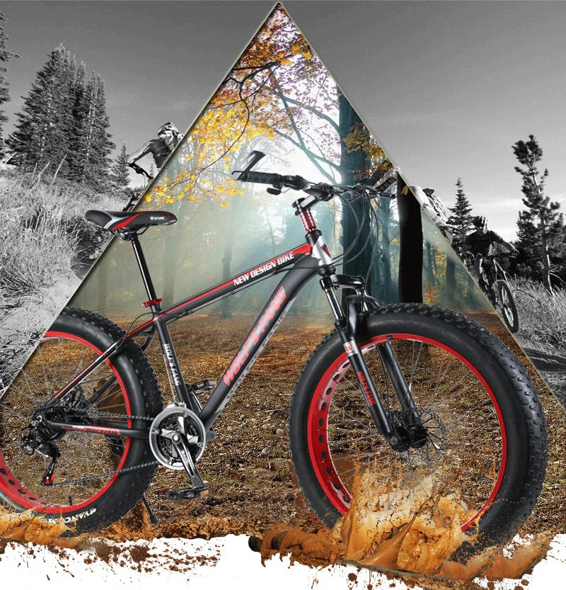 CASDONA, горный велосипед, толстые велосипеды, Аксессуары для велосипеда, колеса из алюминиевого сплава, 26 дюймов, снежные колеса, размер см, широкая сторона