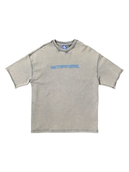 

Chinism cotton casual short-sleeved T-shirt men's 2020 spring/summer blouses loose-fitting undershirt trend