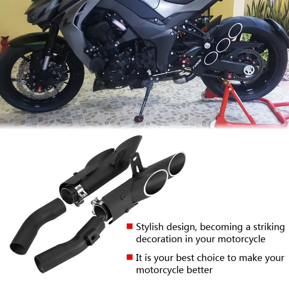 Средняя выхлопная труба мотоцикла Соединительный глушитель для Kawasaki Z1000 2010- аксессуары для мотоциклов бренд