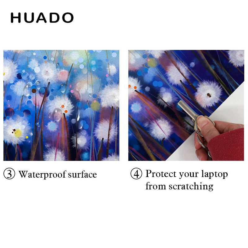 Flower Universal 15.6 17.3 12 Laptop Sticker Vinyl Decal Cover 13.3 14 Notebook Skin for Macbook/Xiaomi/Dell/Acer/HP