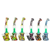Narguilé de 25CM, Protection de la santé et de l'environnement, verre en Silicone, Tube de décoration, Collection d'accessoires Shisha 