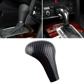 

Carbon Fiber Texture Black Gear Shift Knob Head Cover fit for Audi A4 A5 A6L Q5 Q7