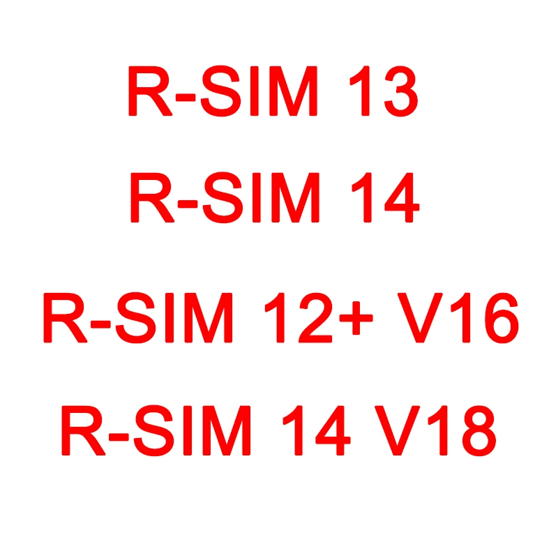

RSIM 12+ V16/R-SIM13/R-SIM 14 /R-SIM 14 V18 Automatic Bomb Menu Version Perfectly Unlock Card For iPhone XS Max XR X 8 7 6 5S