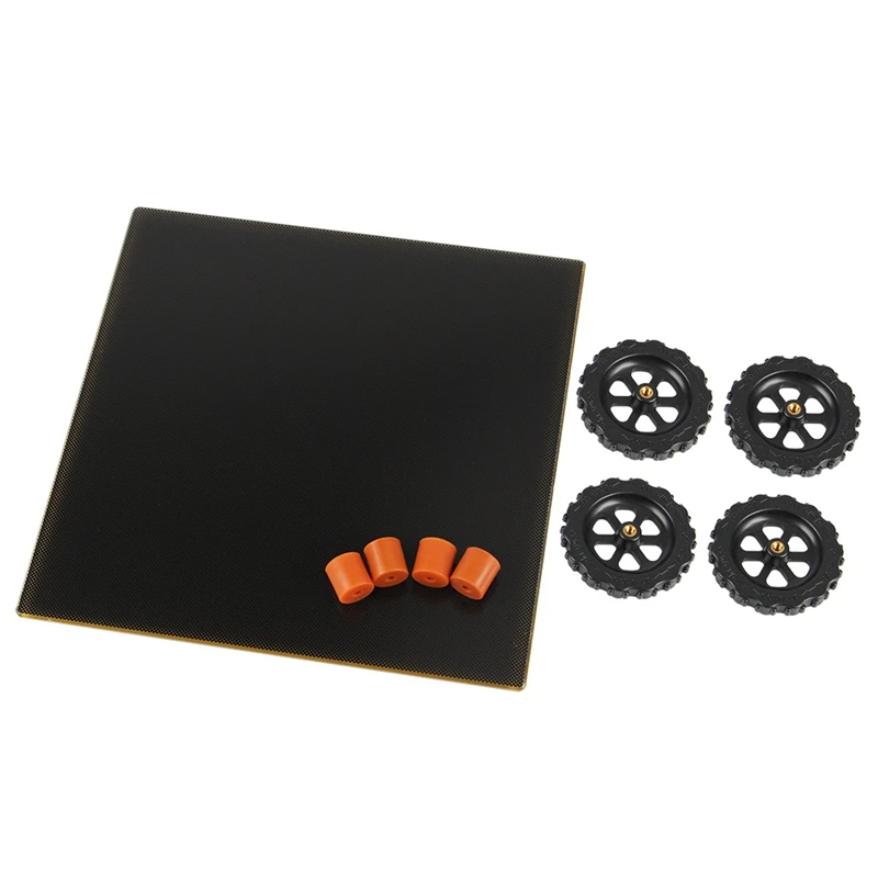 

3D Printer Black Build Surface 220X220mm with Sticker Lattice Glass 3D Printer Heated Bed Sheet for Creality CR-20 3D Printer