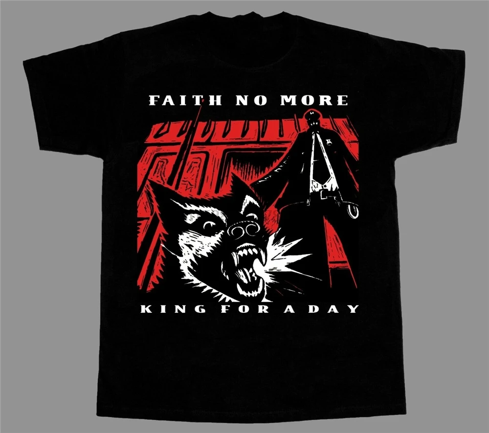 Faith No More King For A Day95 майка Паттон Новая Черная футболка с коротким длинным рукавом